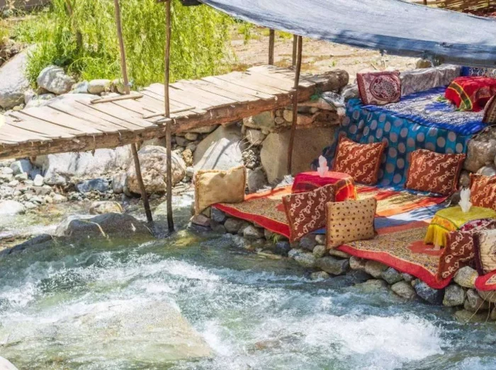Peaceful riverside stay in the lush Ourika Valley, nestled in the Atlas Mountains of Morocco